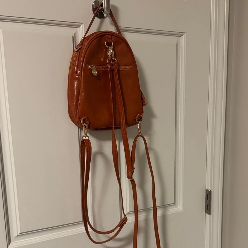 Elegant Tan Butterfly Backpack
